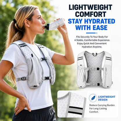 Lightweight Running Vest Backpack – Breathable Hydration Pack for Marathon, Trail Running & Hiking