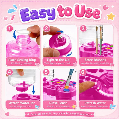 Automatic Paint Brush Washer & Palette Station