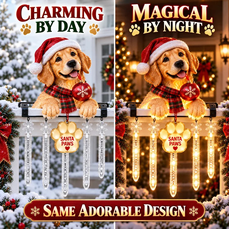 Santa Paws Railing Light