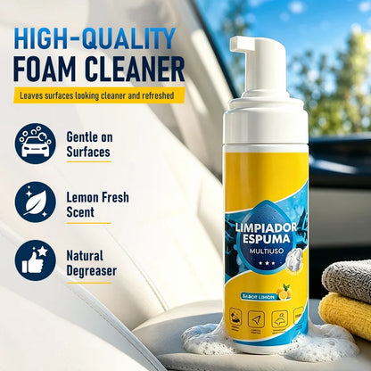 🫧 Multi-Enzyme Fabric & Sneaker Cleaner - Waterless Deep Cleaning Foam Spray for Sofas, Sneakers, Upholstery & Car Interiors