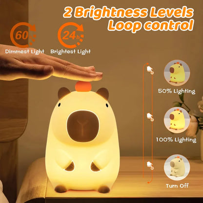 Silicone Capybara Night Light