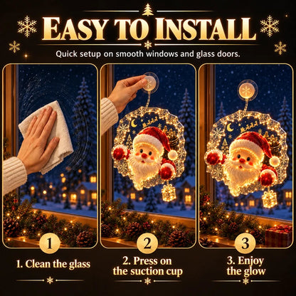 🔥 Last Day 50% OFF🔥🎄Christmas Suction Cup Window Light