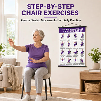 🔥Last Day 50% OFF💖Tai Chi Workout Poster for Seniors