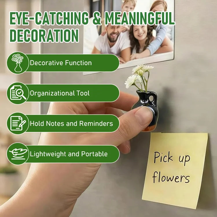 PetalNest™ 3D Mini Vase Fridge Magnets