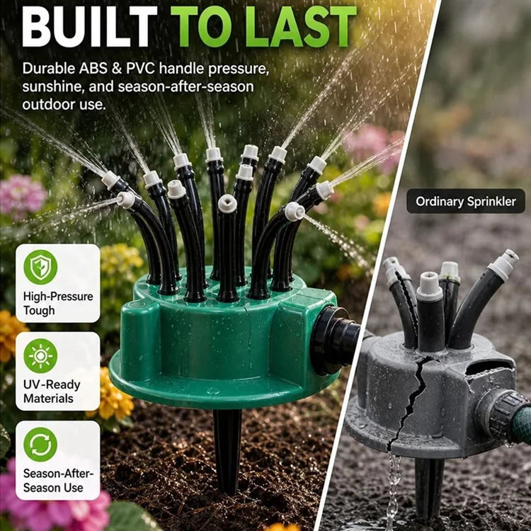 AquaOrbit™ 360° Multi-Head Garden Sprinkler