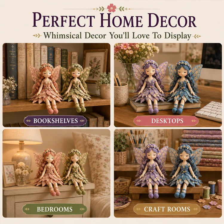 Fairy Patchwork DIY Sewing Kit – Handmade Fabric Fairy Craft Set for Beginners (4 Fairy Dolls)