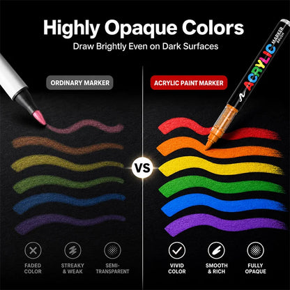 Soft Brush Acrylic Paint Marker Set