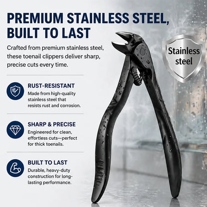 🦶 PodiEase™ Precision Toenail Clipper • Wide-Opening Surgical Steel • Anti-Splash Catcher • Safe Ingrown Nail Care