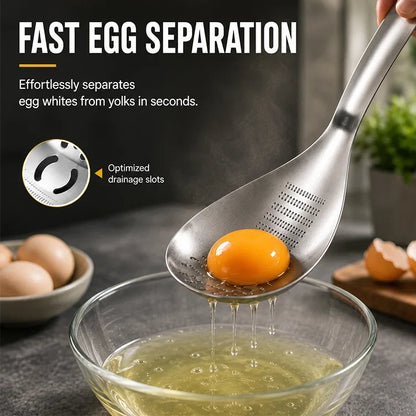5-in-1 Stainless Steel Kitchen Spoon – Grater, Strainer, Scoop, Server & Bottle Opener