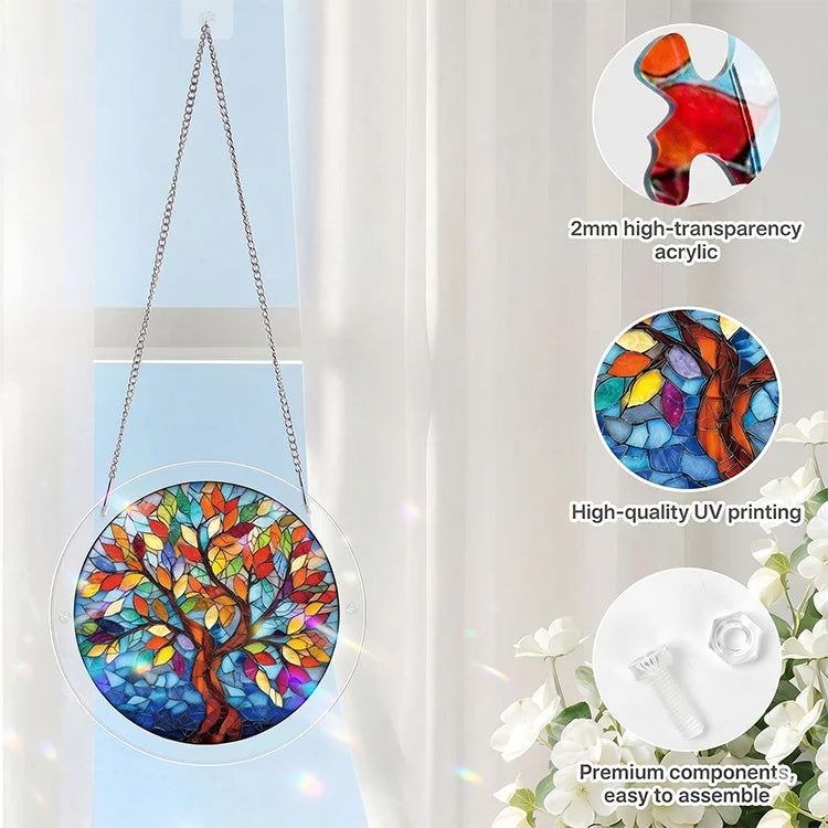 🌈 Sunlit Stained Glass Acrylic Suncatcher Puzzle