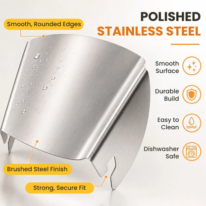 Professional Stainless Steel Stand Mixer Ingredient Chute – Universal No-Spill Pouring Guide