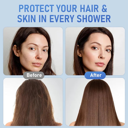 🚿 LumiAqua - 25-Stage Shower Filter — Transform Your Water for Softer Skin & Smoother Hair — Removes Chlorine & Impurities (Chrome)