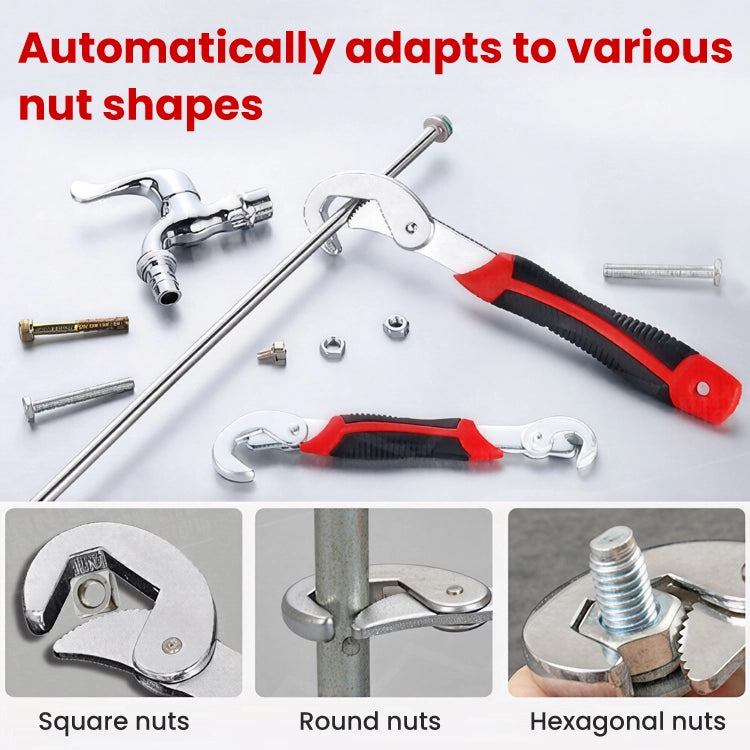 SnapTorque - Universal Self-Locking Wrench Set (2-Piece – Large & Small)