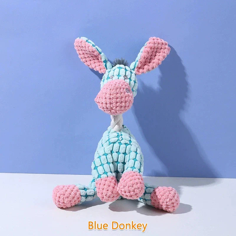 The Indestructible plush dog toys for aggressive chewers