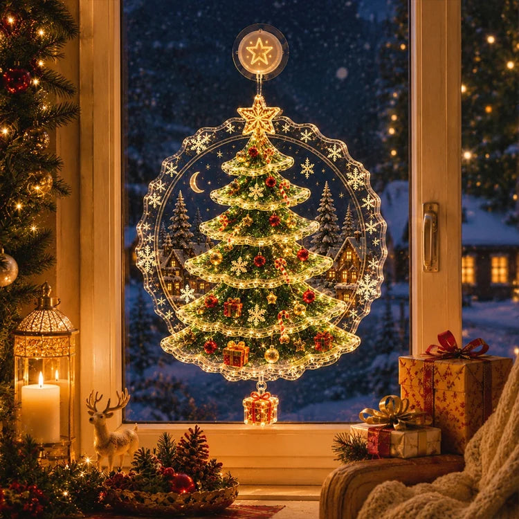 🔥 Last Day 50% OFF🔥🎄Christmas Suction Cup Window Light