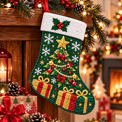 DIY Diamond Painting Christmas Stocking Kit – 6 Festive Holiday Designs