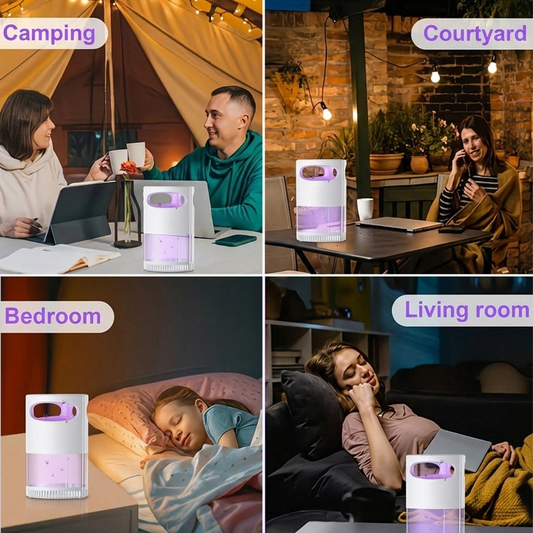 USB Smart Mosquito Trap Lamp • Whisper-Quiet • Chemical-Free • Family Safe • USB Powered