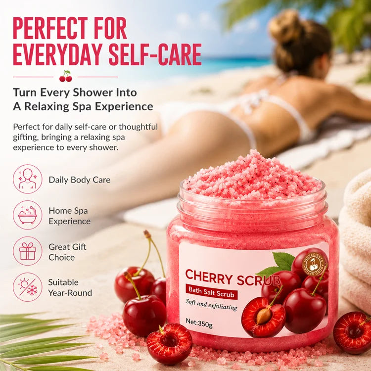 Exfoliating Body Salt Scrub – Deep Cleansing, Rough Skin Smoothing & Moisturizing Body Polish