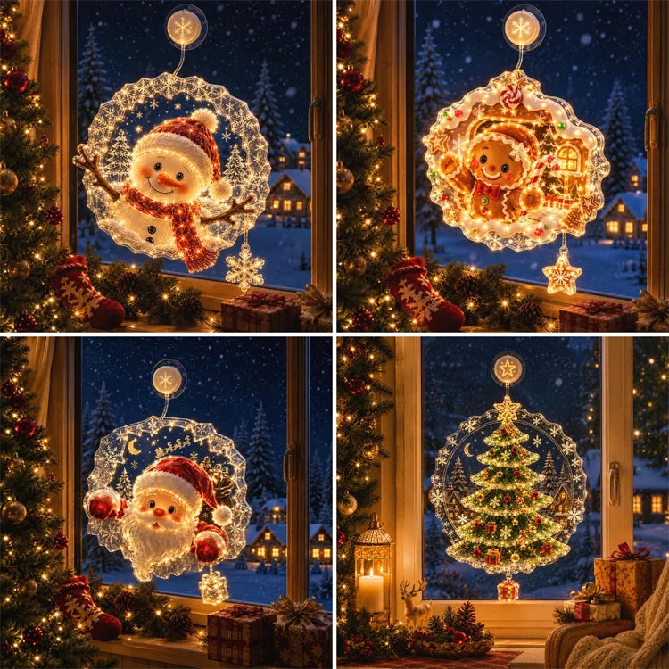 🔥 Last Day 50% OFF🔥🎄Christmas Suction Cup Window Light