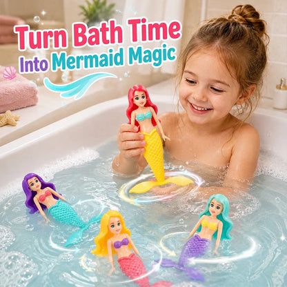 Spinning Mermaid Dive Toy Set – Floating Pool & Bath Water Game for Kids