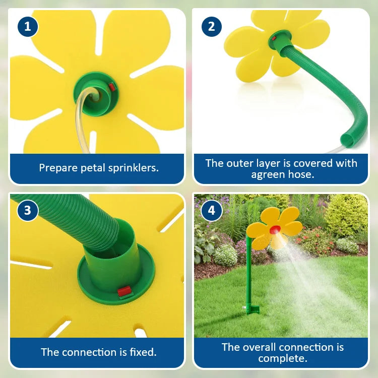🌻 SunnySpin™ Crazy Dancing Daisy Water Sprinkler