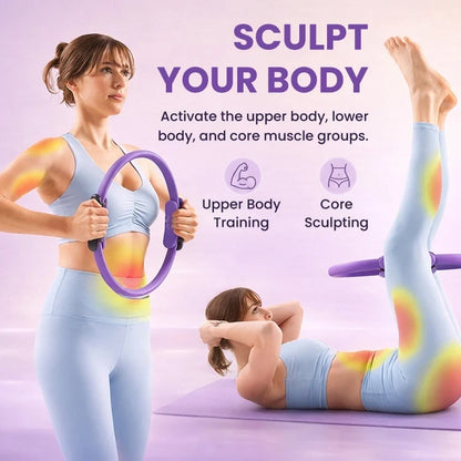 🔥 Last Day 50% OFF – Pilates Resistance Ring for Women | Low-Impact Full-Body Workout