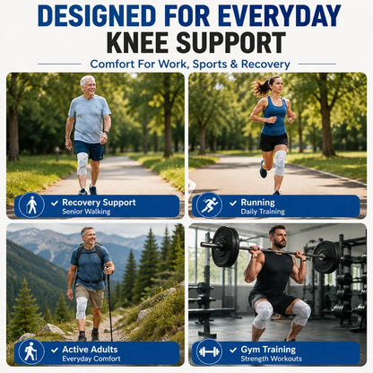 OrthoShield™ Precision Dial Compression Knee Brace with Patella Gel Pad & Dual Spring Stabilizers