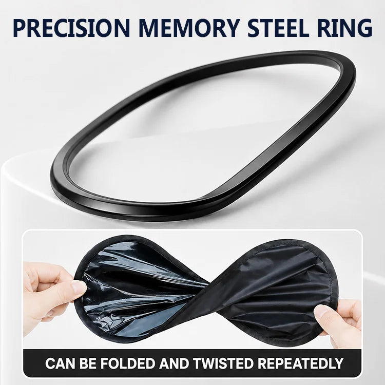 4-Piece Static Cling Car Side Window Sun Shade Set - Heat Blocking UV Protection Privacy Window Covers