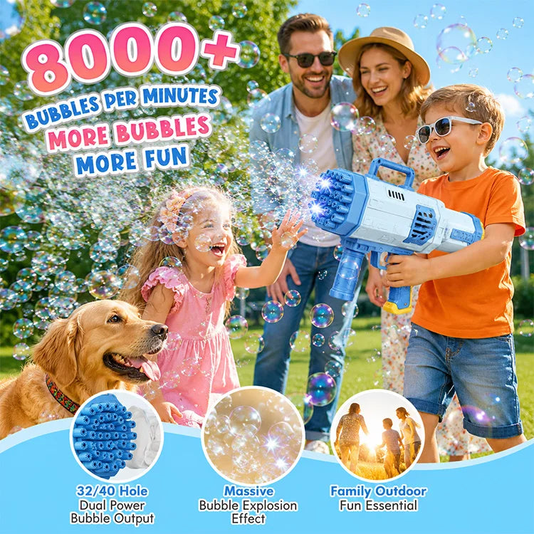 🫧 BubbleBlast™ Automatic Bubble Machine Gun