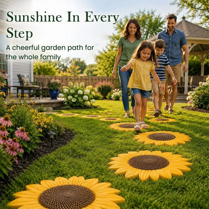 DIY Sunflower Garden Path Mold – Reusable Concrete Stepping Stone Maker