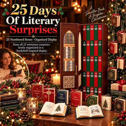 Readable Christmas Book Ornaments - 25 Mini Books
