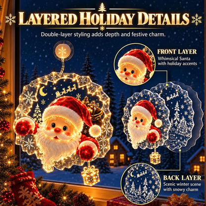 🔥 Last Day 50% OFF🔥🎄Christmas Suction Cup Window Light