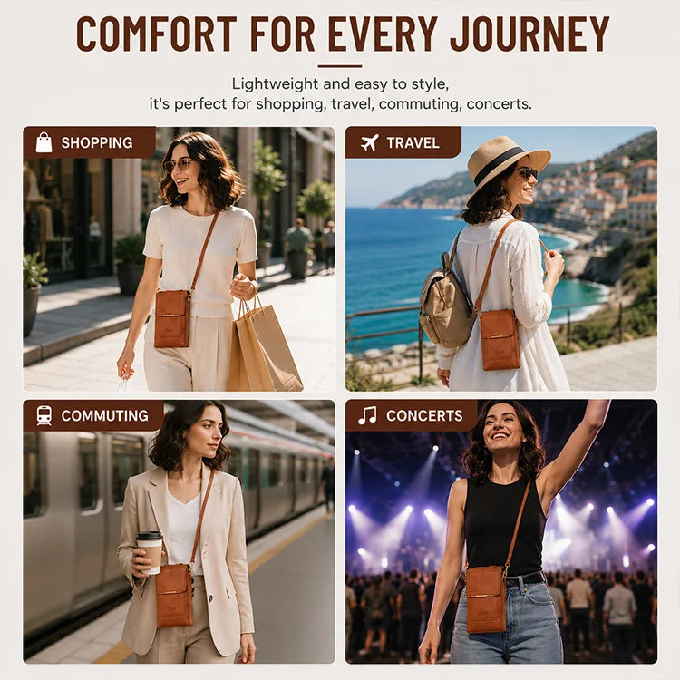 Touchscreen RFID Crossbody Phone Bag