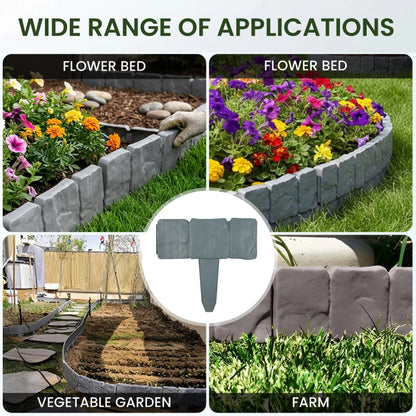 🌿 Interlocking Decorative Garden Fence • Foldable • Weatherproof • Easy Install • DIY Outdoor Border Fence