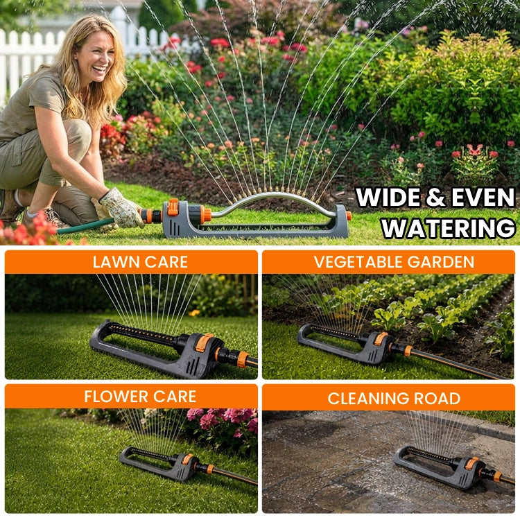 19-Nozzle Quick-Connect Oscillating Lawn & Garden Sprinkler