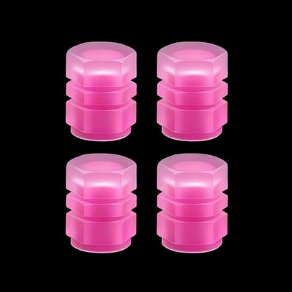 Luminous Tire Valve Stem Caps – Universal Fluorescent Wheel Accessories For Cars, Bikes & Motorcycles