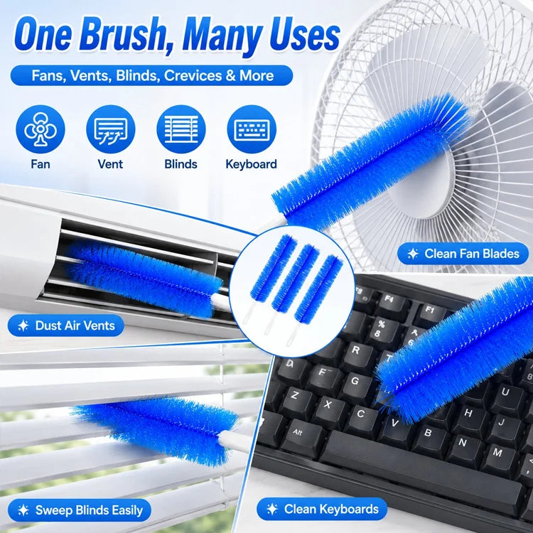Bendable Microfiber Dust Cleaning Brush Set for Home, Car & Hard-to-Reach Spaces