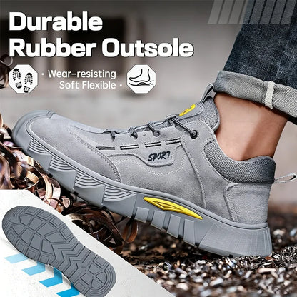 🛡️ IronStep™ Lightweight Steel Toe Safety Boots