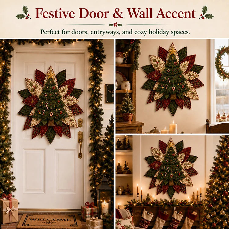DIY Christmas Quilted Door Hanger Sewing Kit – 3D Holiday Decor