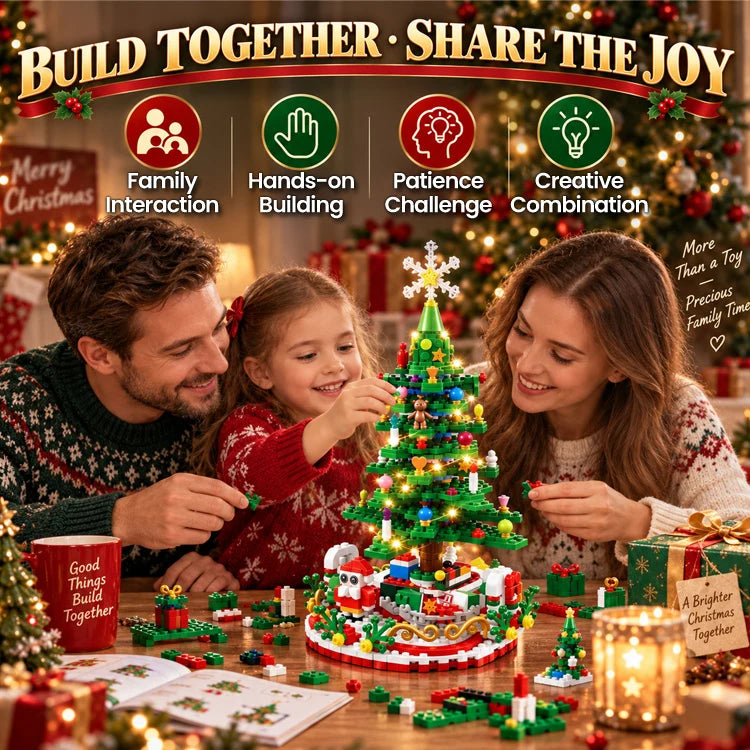 24-Day Build-a-Tree Advent Calendar – 701-Piece Christmas Building Block Set
