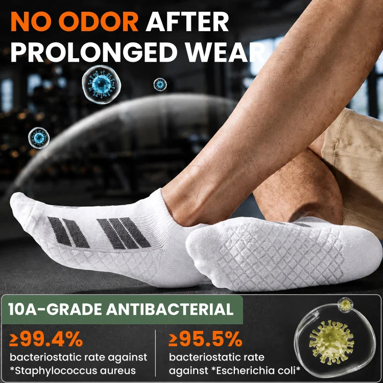 Cushioned Performance Sneaker Socks – Shock-Absorbing, Breathable & Moisture-Wicking