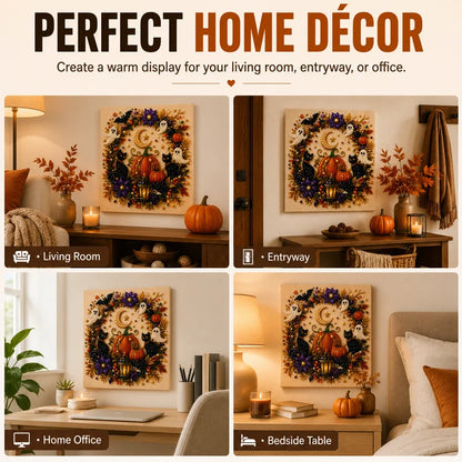 👻 Ghost Pearl Art DIY Kit – 3D Halloween Diamond Painting Craft, Sparkling Resin Pearl Mosaic Wall Decor