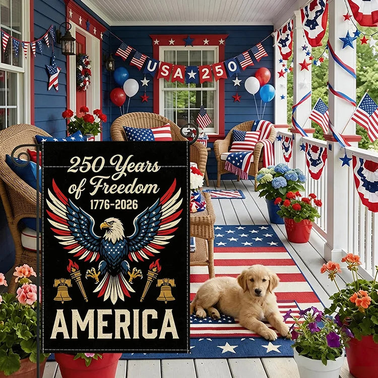 🇺🇸 FreedomLegacy - 250th Anniversary Garden Flag (1776–2026 Edition)