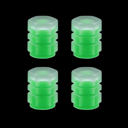 Luminous Tire Valve Stem Caps – Universal Fluorescent Wheel Accessories For Cars, Bikes & Motorcycles