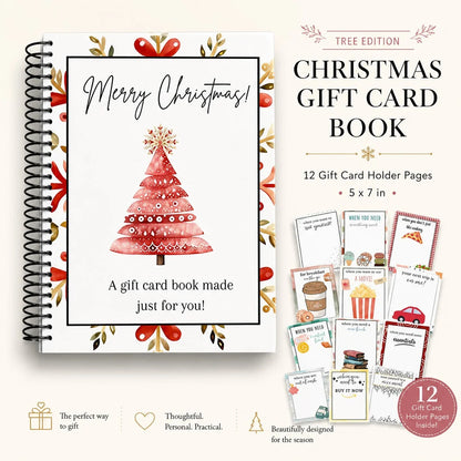 🔥Last Day 50% OFF🎁Christmas Gift Card Book -🎄12 GIFT CARD HOLDER PAGES INSIDE!