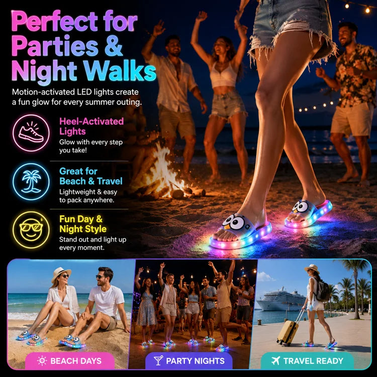 ✨ LED Light-Up Slide Slippers