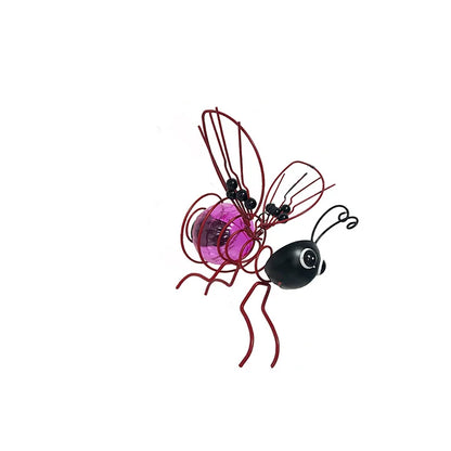 🐝 Hanging Solar Bee Light  Solar Powered • Waterproof • Realistic Glow • Whimsical Garden Charm