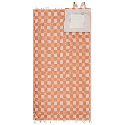 🌴 2-in-1 Convertible Beach Towel Backpack - Oversized Sand-Free Beach Blanket Bag With Hidden Pocket & Hands-Free Carry