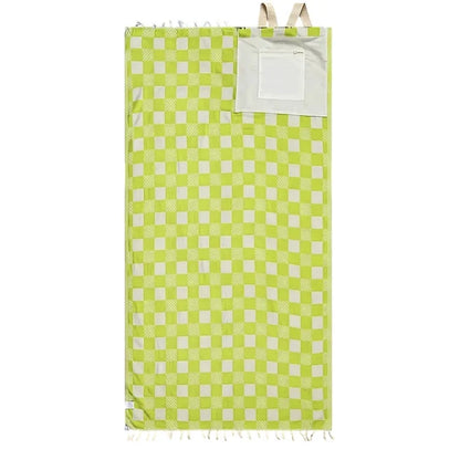 🌴 2-in-1 Convertible Beach Towel Backpack - Oversized Sand-Free Beach Blanket Bag With Hidden Pocket & Hands-Free Carry