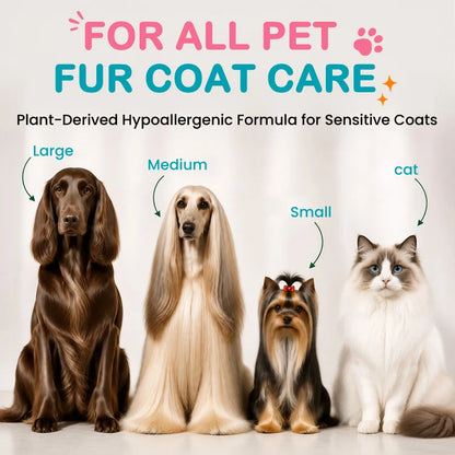 Pet Fur Detangling Spray – No-Rinse Anti-Static Coat Smoother for Dogs & Cats